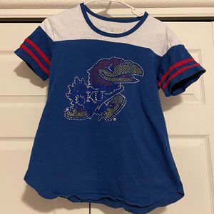 Bling Kansas Jayhawk T-Shirt